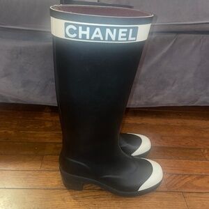 CHANEL rain boots